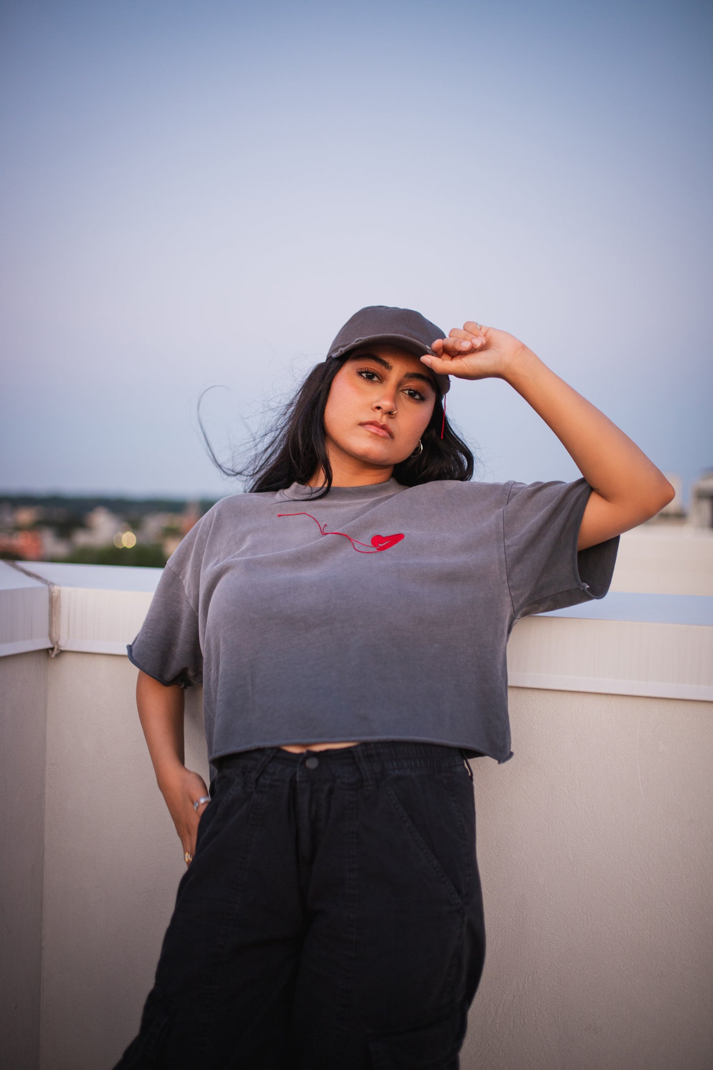 with love cropped tee